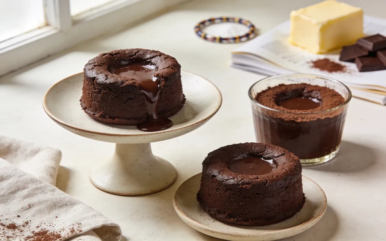 Warm Molten Chocolate Lava Cakes